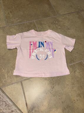 okie dokie Light Pink Graphic Tee with Multicolor Print